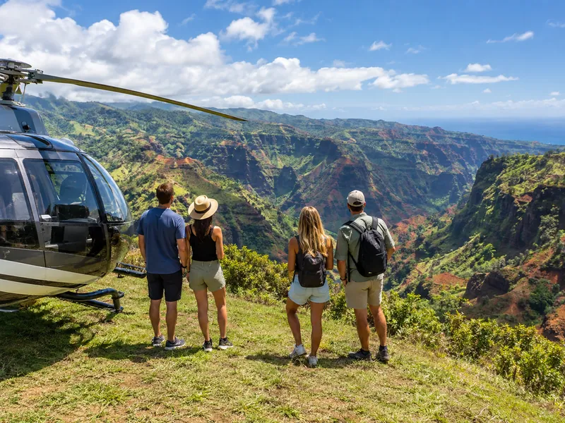 Tour de Safari al cañón Olokele con aterrizaje